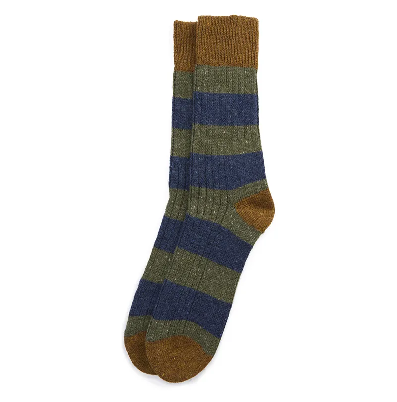 Barbour Houghton Stripe Sock - Thyme