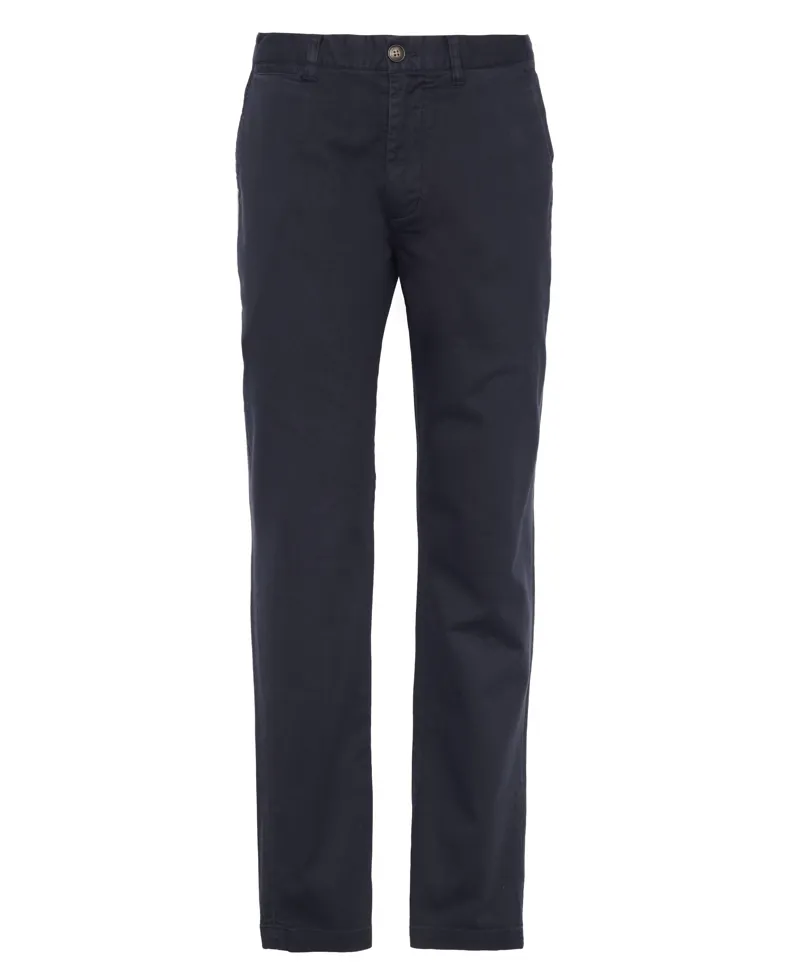Barbour Mens Washed Tailored Fit Trouser - Navy