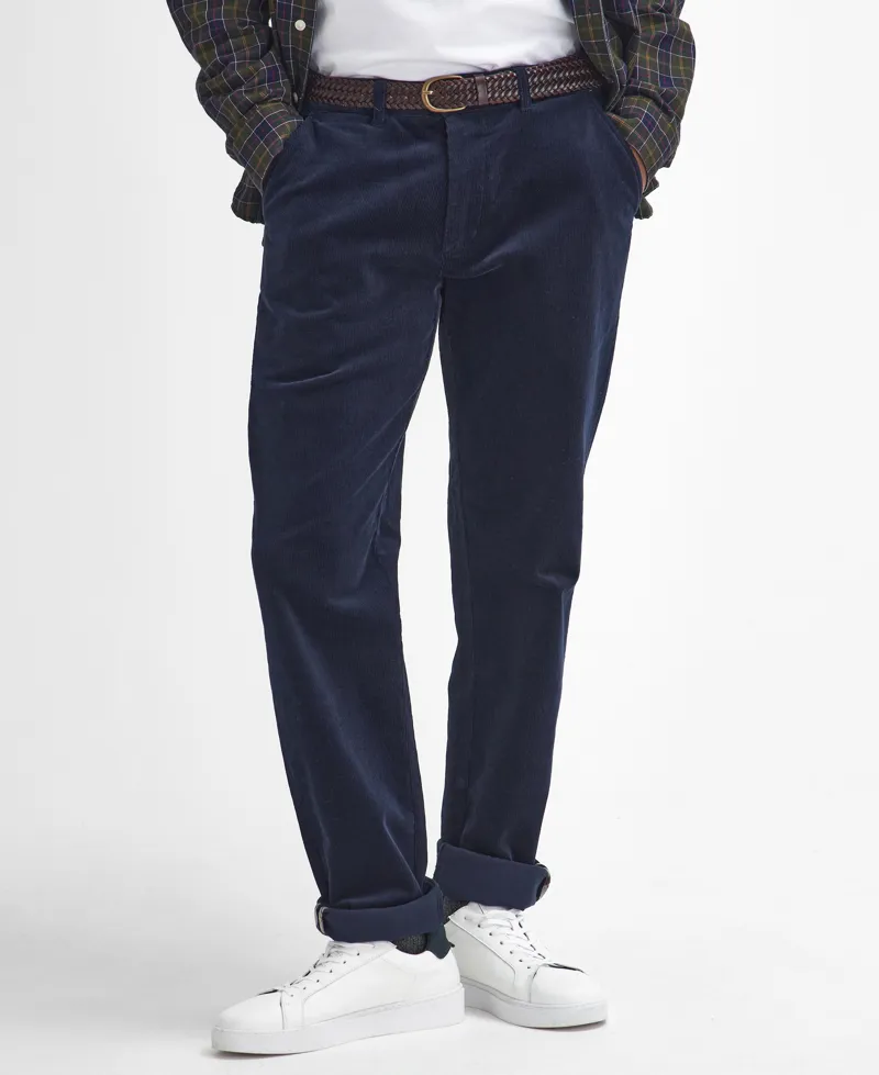 Barbour Stretch Cord Tailored Fit Trouser - Navy-2