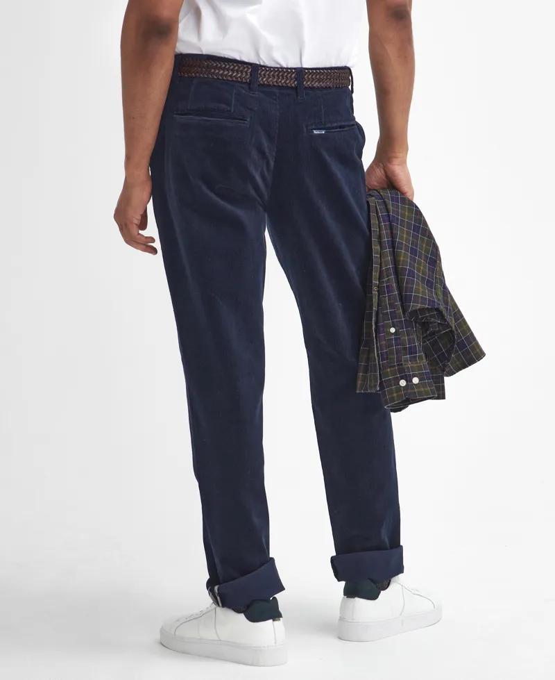 Barbour Stretch Cord Tailored Fit Trouser - Navy-4