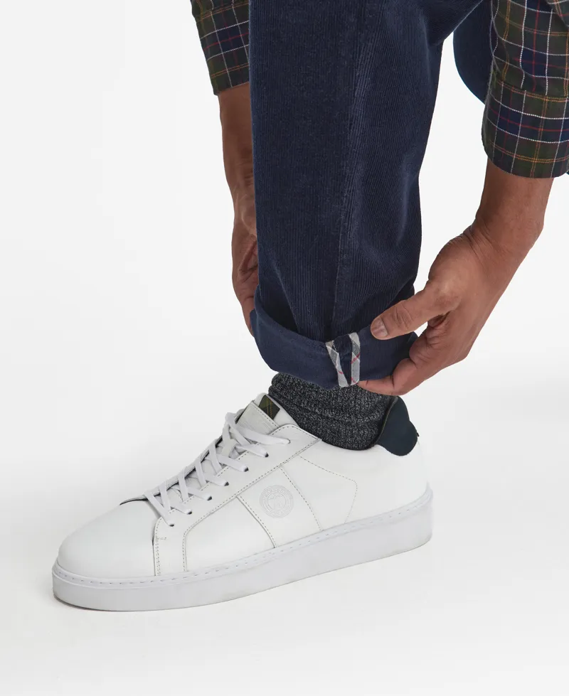 Barbour Stretch Cord Tailored Fit Trouser - Navy-6