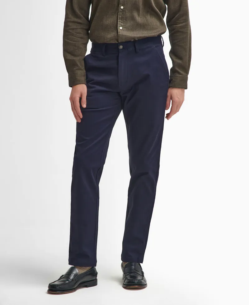 Barbour Sueded Sateen Tailored Fit Trouser - Dark Navy-3