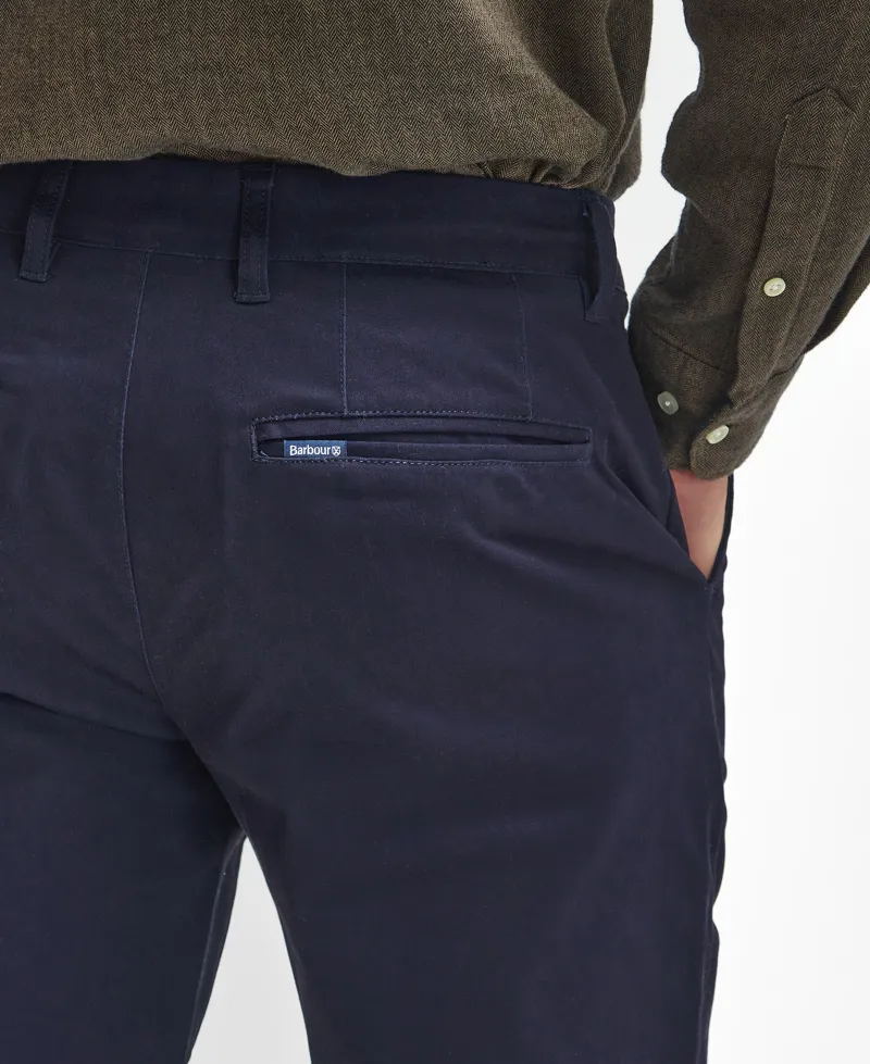 Barbour Sueded Sateen Tailored Fit Trouser - Dark Navy-5