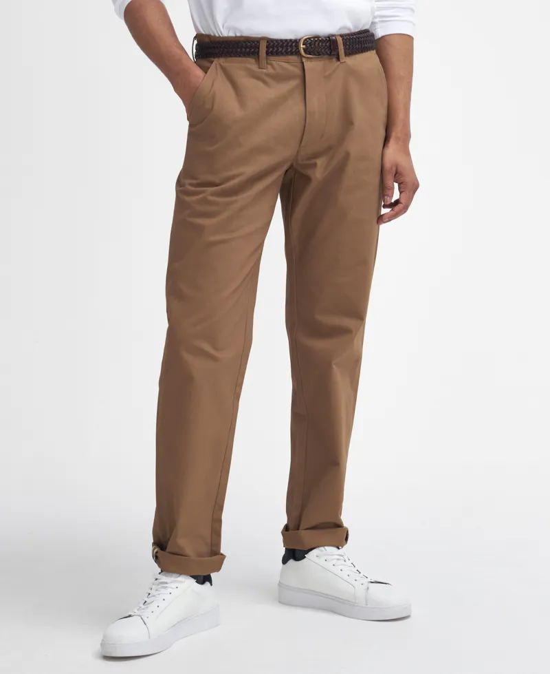 Barbour Sueded Sateen Tailored Fit Trouser - Sandstone-2