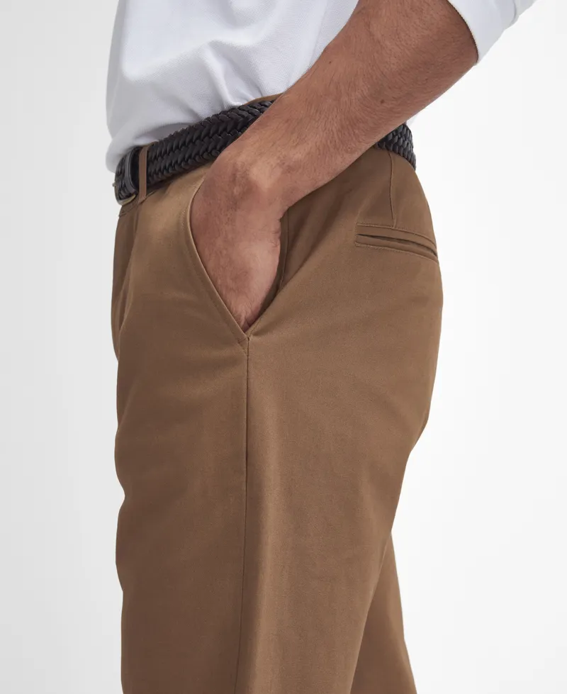 Barbour Sueded Sateen Tailored Fit Trouser - Sandstone-5
