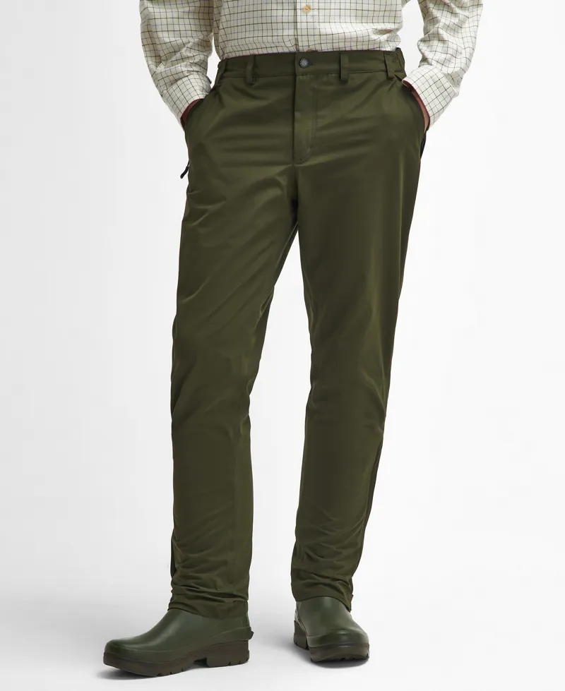 Barbour Mens Beaconsfield Active Trousers - Olive-1
