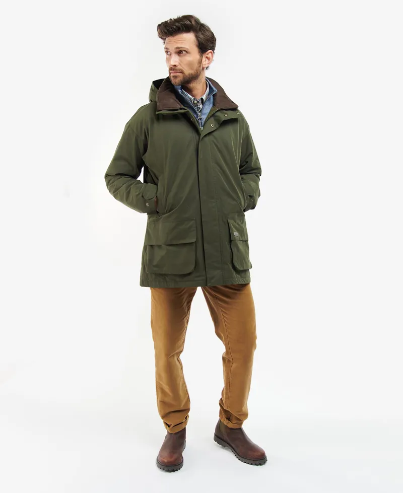 Barbour Mens Beaconsfield Jacket Olive-2