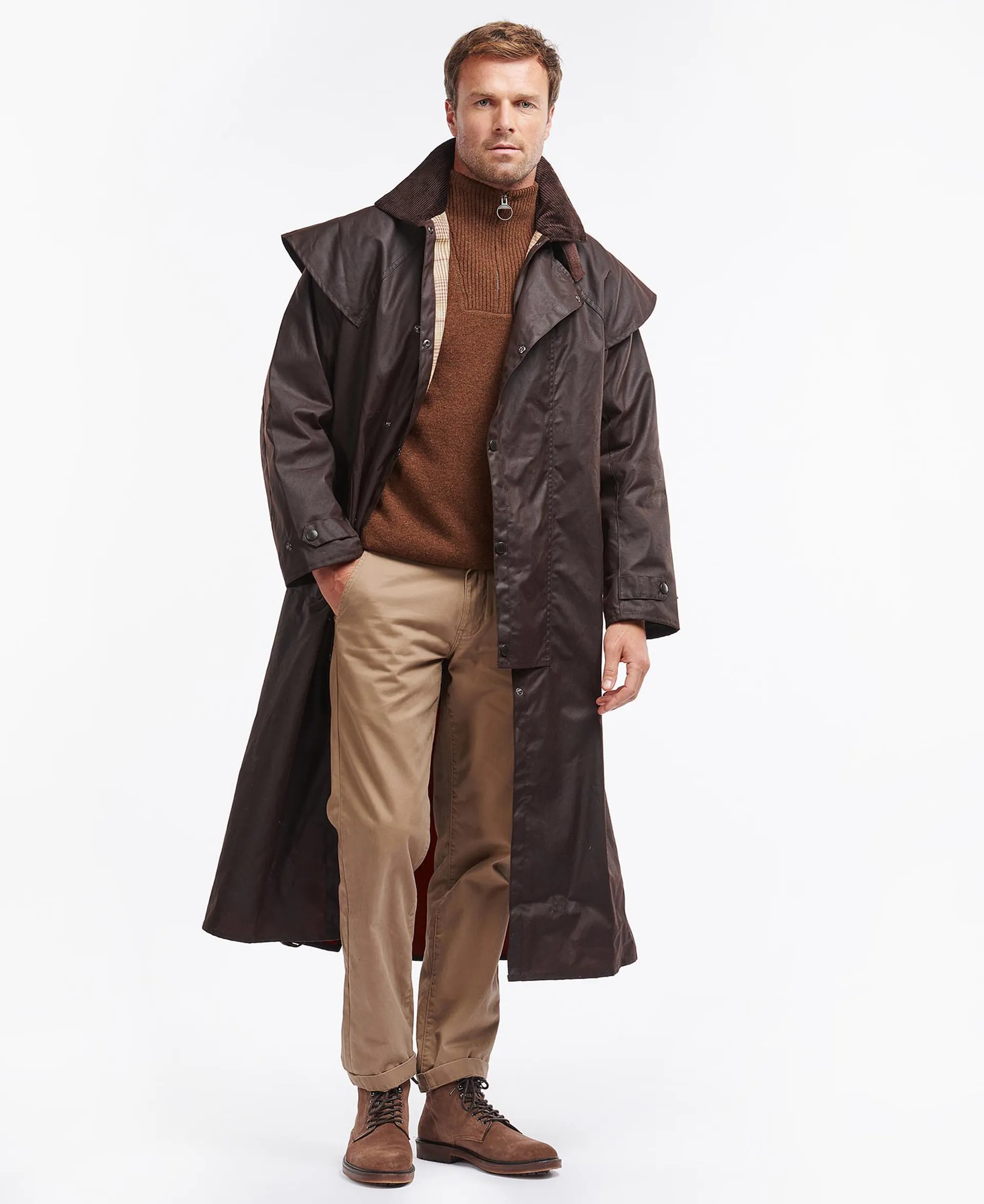 Barbour Mens Stockman Coat Brown