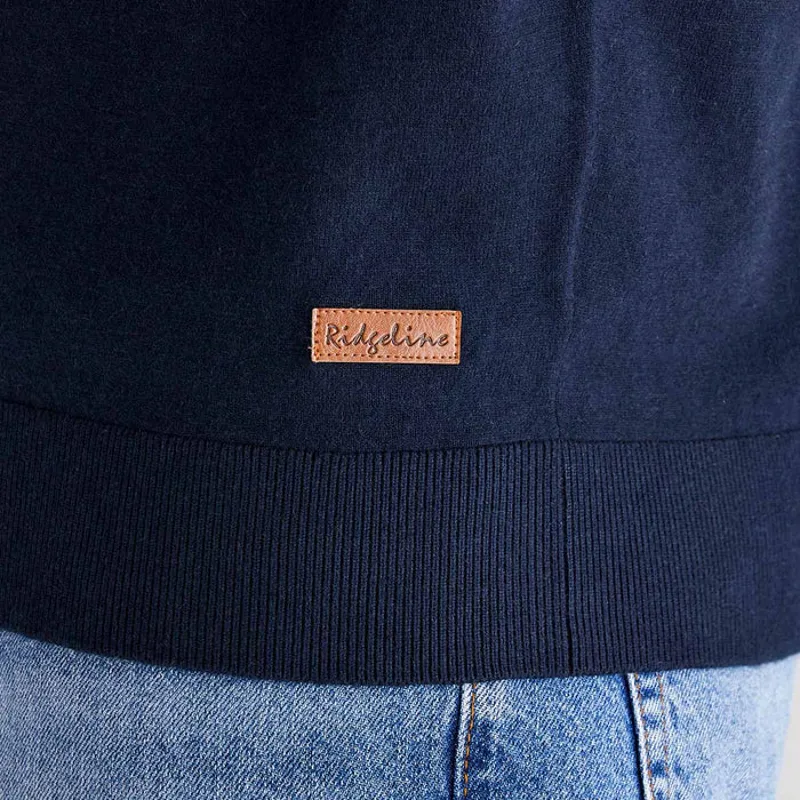 Ridgeline Hartland 1/4 Zip Knit - Navy-4