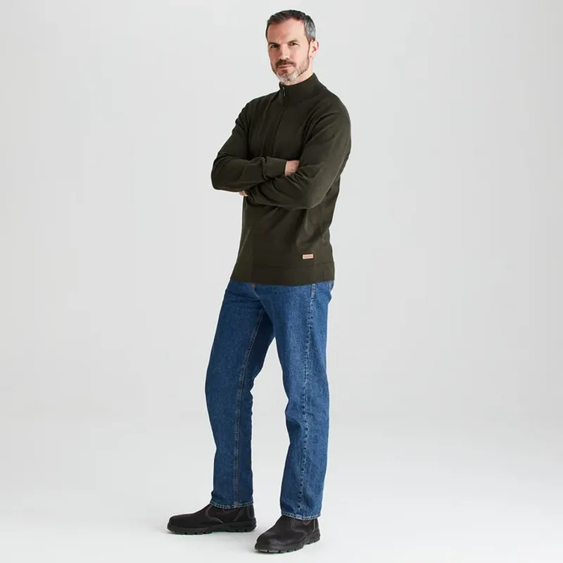 Ridgeline Hartand 1/4 Zip Knit - Deep Forest-2
