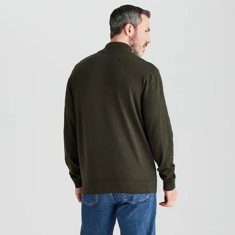 Ridgeline Hartand 1/4 Zip Knit - Deep Forest-4