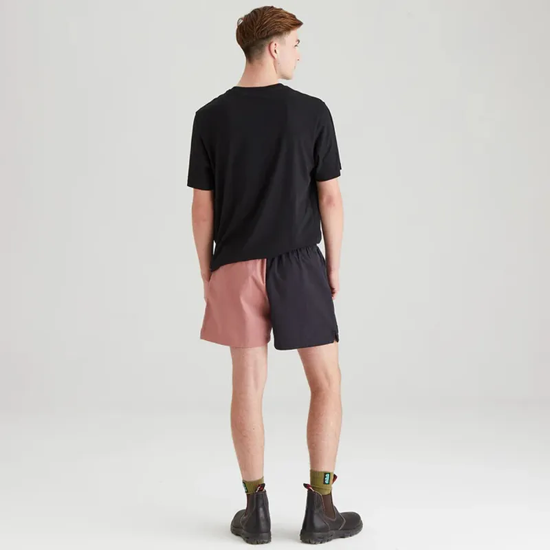 Ridgeline Hose Down Shorts - Black/Dusky Pink-4