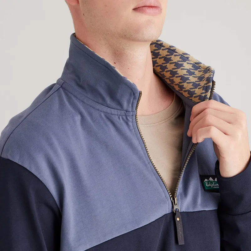 Ridgeline Mens Salthouse Zip Top - Navy Multi-5