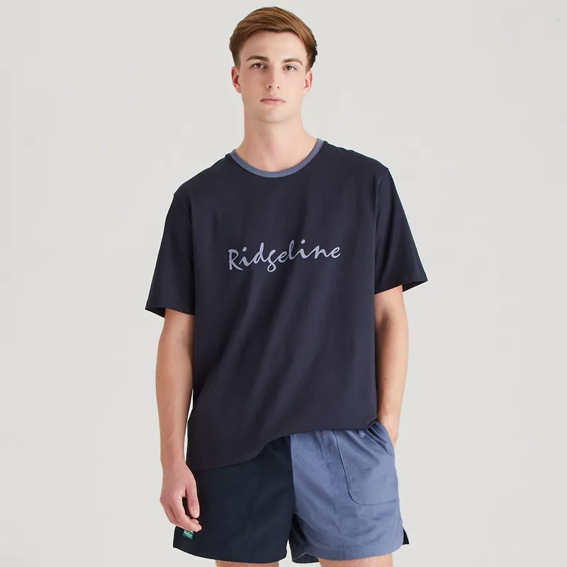 Ridgeline Mens Signature T-Shirt - Navy-2