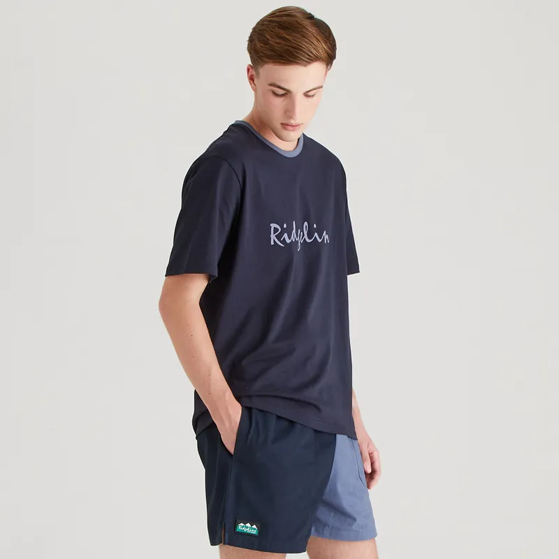Ridgeline Mens Signature T-Shirt - Navy-3