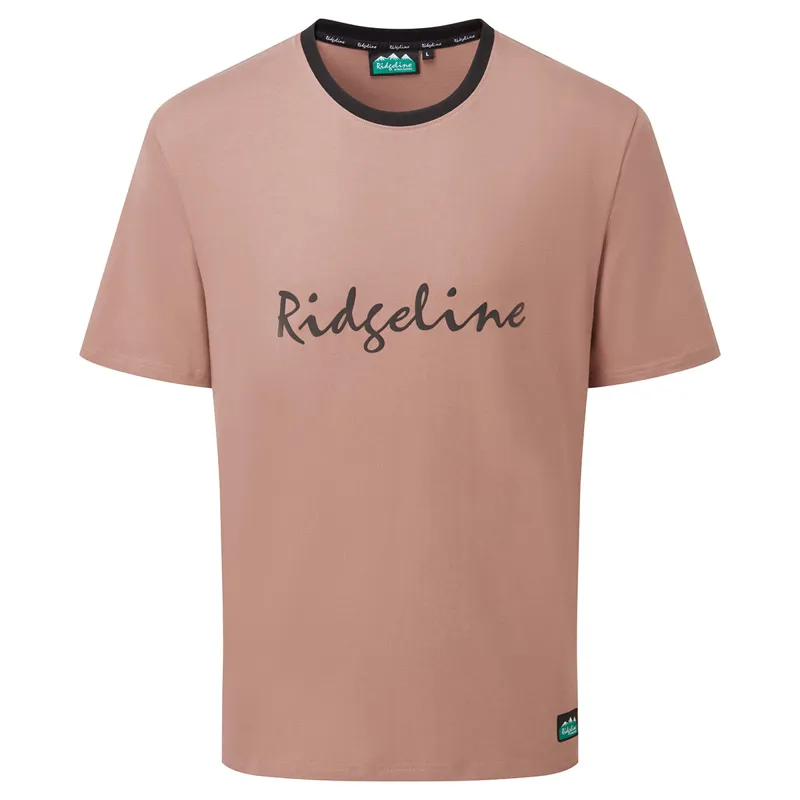 Ridgeline Mens Signature T-Shirt - Dusky Pink
