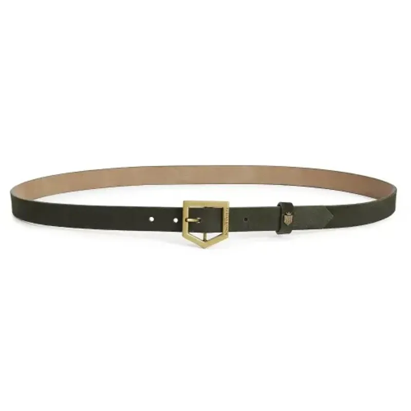 Fairfax and Favor Sennowe Belt Moss Green Suede