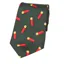 Soprano Shotgun Cartridges On Dark Green Ground Country Silk Tie