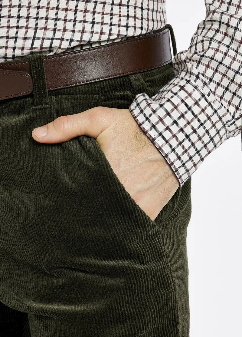 Dubarry Stride Corduroy Trousers - Olive-4