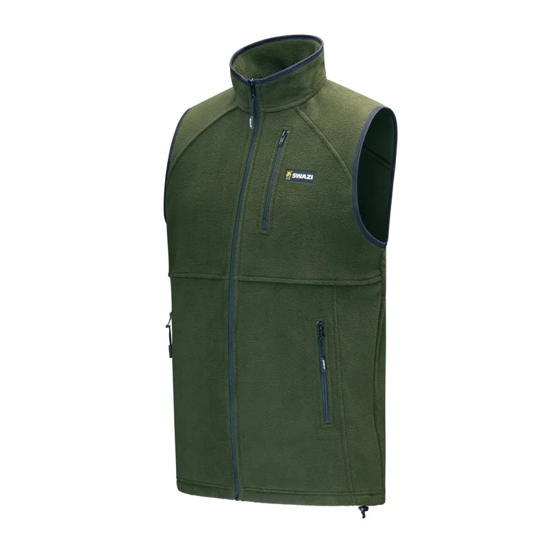 Swazi Sherpa Vest - Olive-1