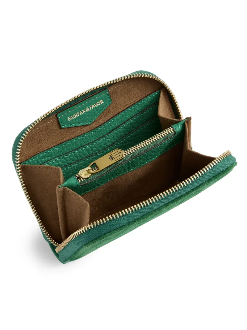 Fairfax and Favor Mini Salisbury Purse - Clover Green-4