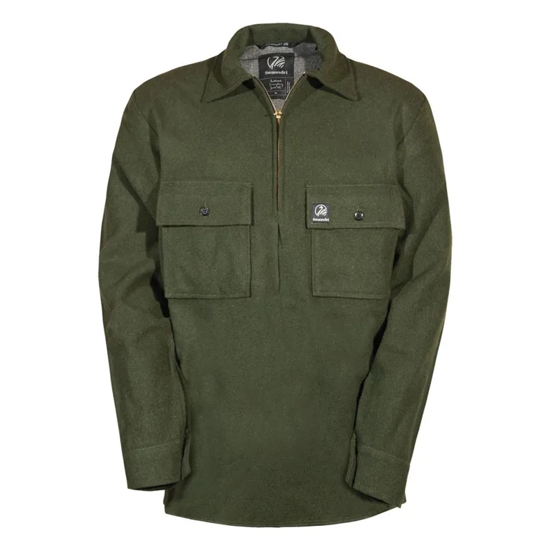 Swanndri Ranger 1/4 Zip Bush Shirt - Olive