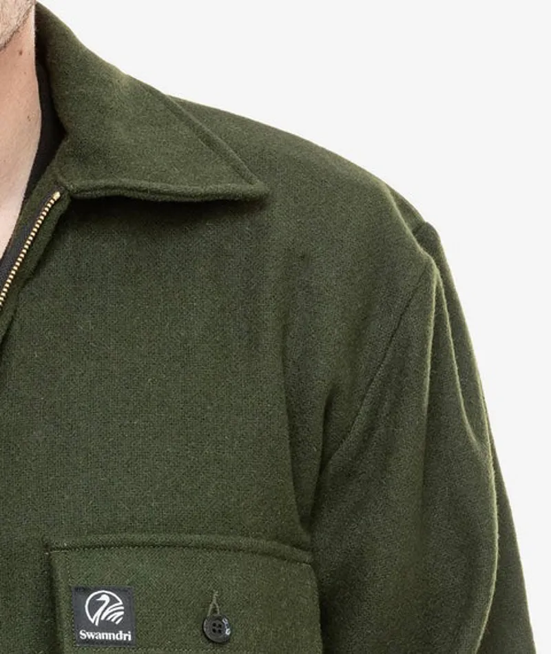 Swanndri Ranger 1/4 Zip Bush Shirt - Olive-1