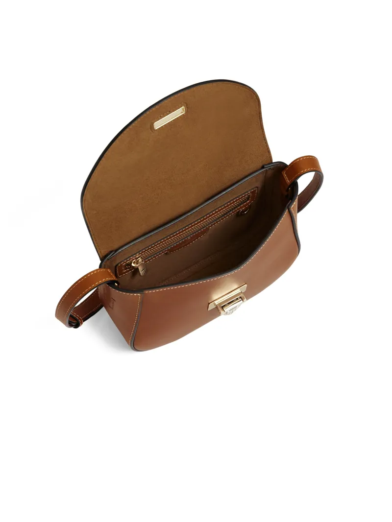 Fairfax and Favor Blenheim Saddle Bag - Tan Leather-2