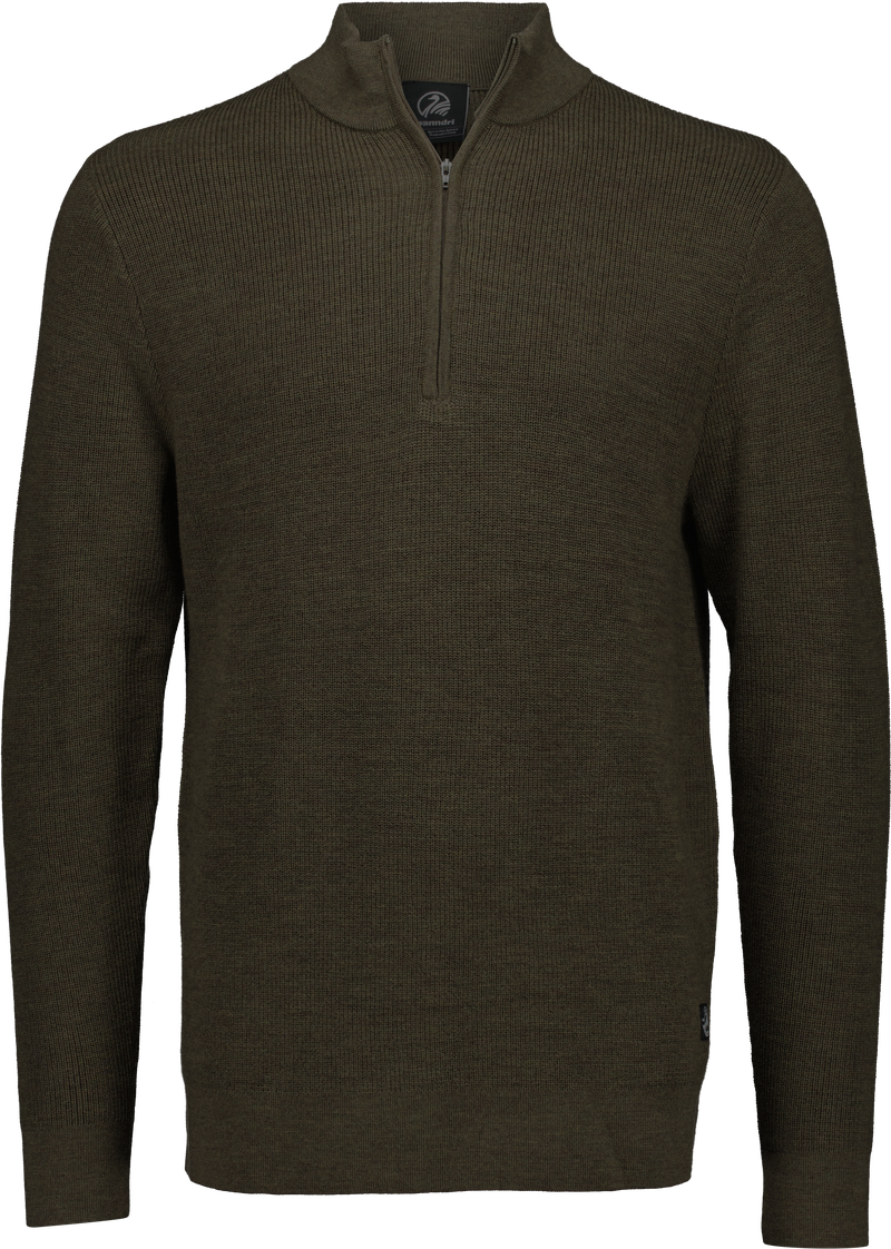 Swanndri Otahu River 1/4 Zip Merino Knit - Dark Olive