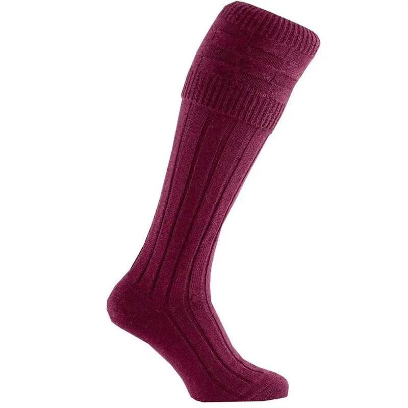 Pennine Portland Sock Burgundy