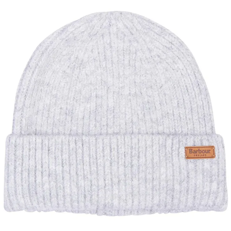 Barbour Pendle Beanie Hat - Light Grey