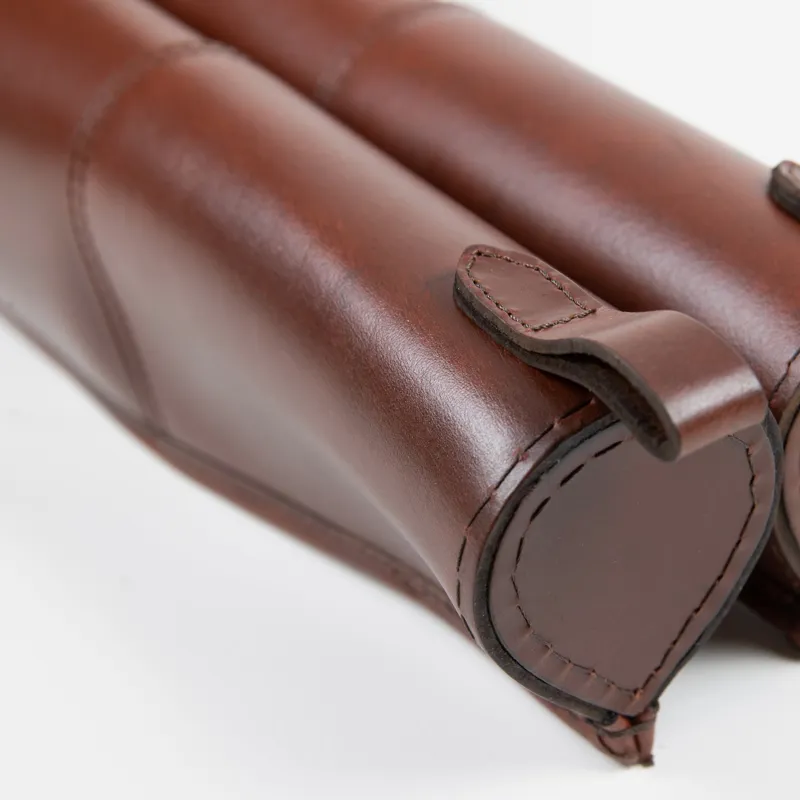 Teales Premier Double Gun Slip Buckle and Flap Harness Brown-4