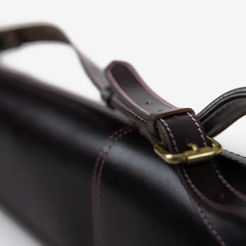 Teales Premier Dark Brown Gun Slip Buckle and Flap 30 Rose-2