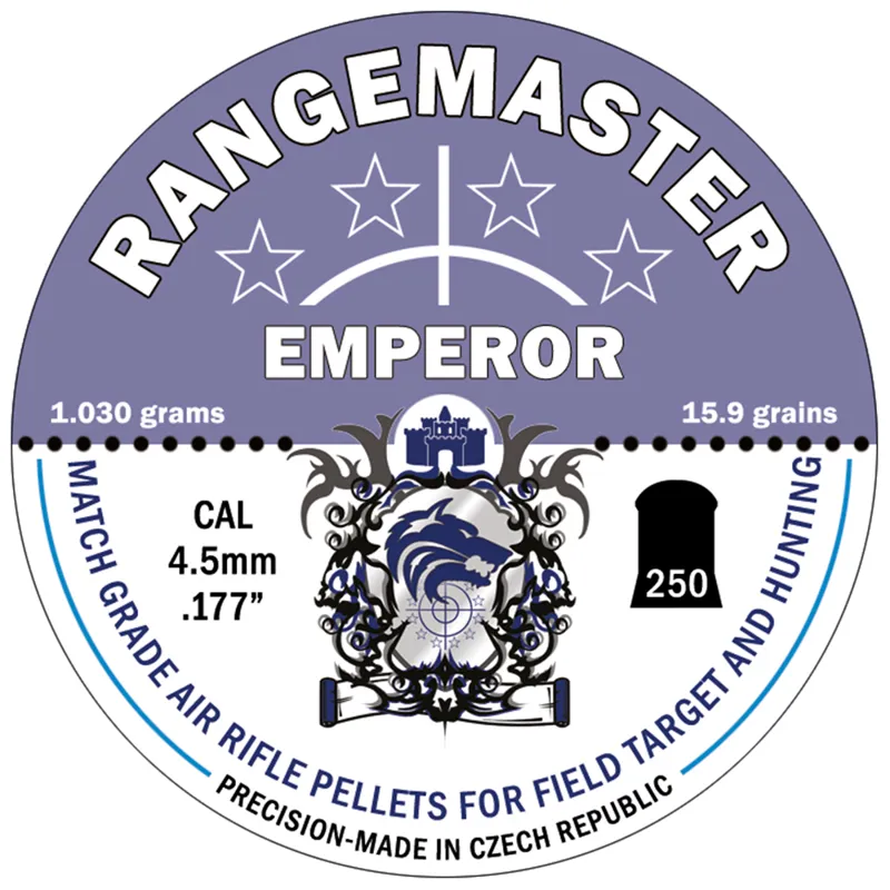 Rangemaster Emperor .177 Pellets 15.89gr x250