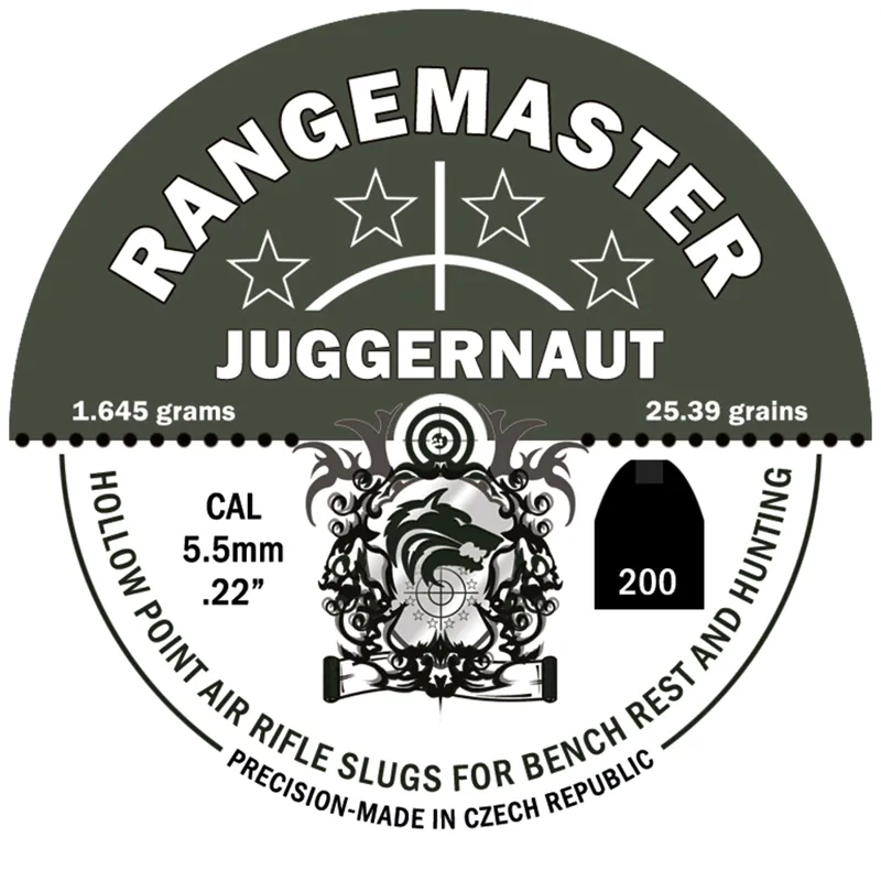 Rangemaster Juggernaut .122 Pellets 25.39gr x250