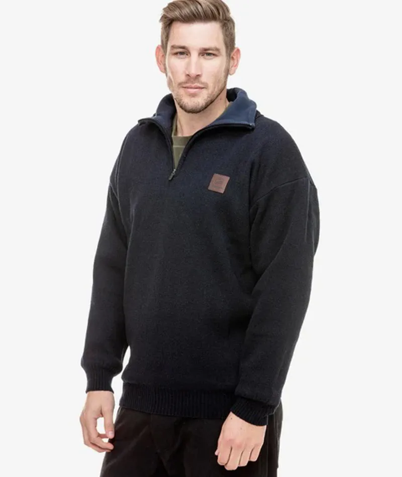 Swanndri Rhino Stormshield Windproof Jersey - Navy-1