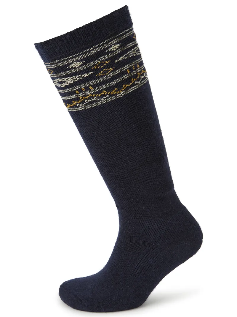Dubarry Rolestown Fair Isle Alpaca Socks - Navy