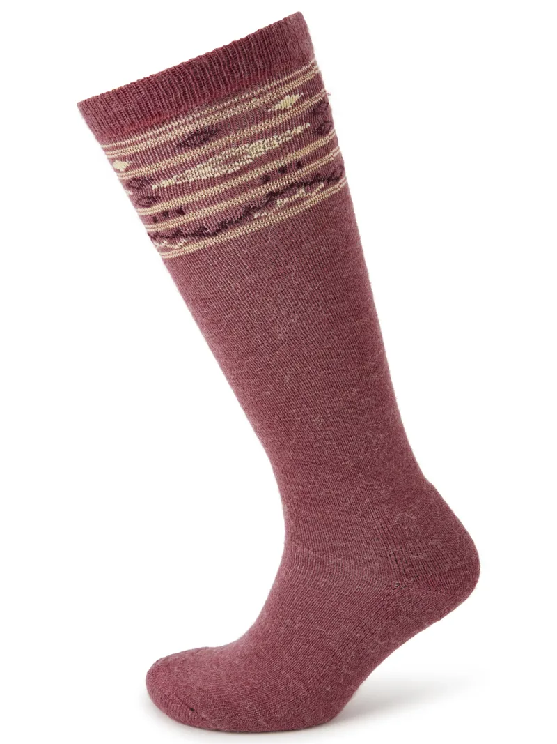 Dubarry Rolestown Fair Isle Alpaca Socks - Clover