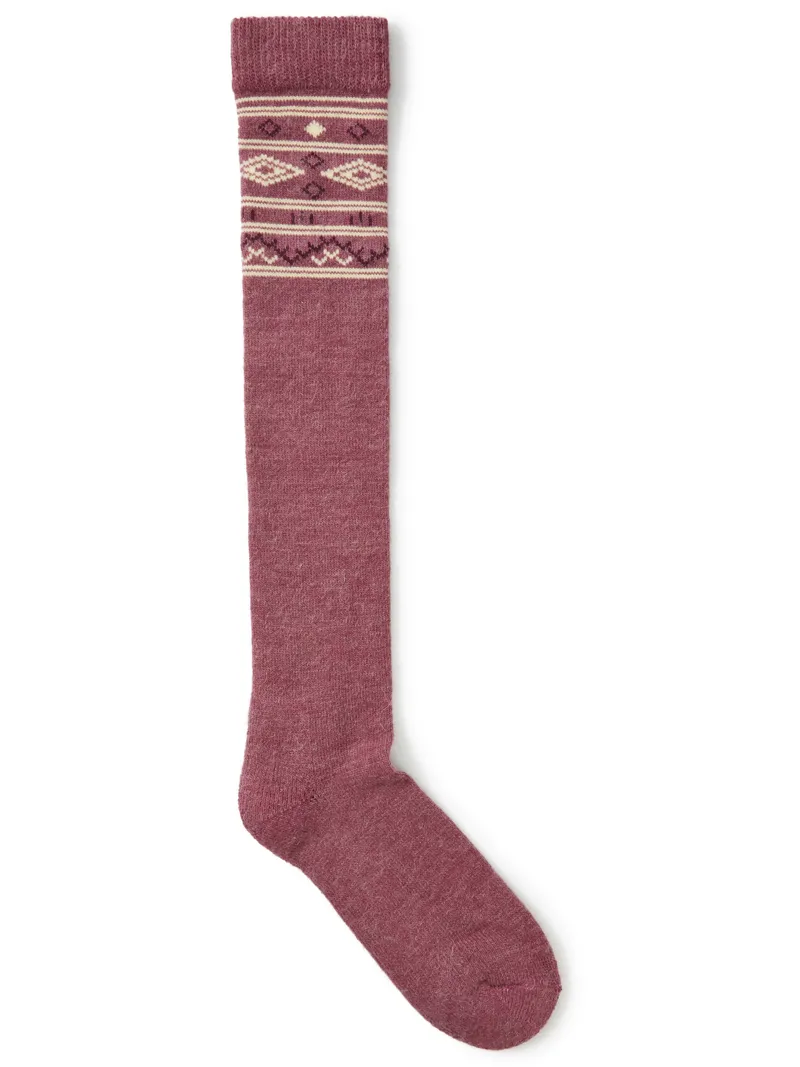Dubarry Rolestown Fair Isle Alpaca Socks - Clover-2