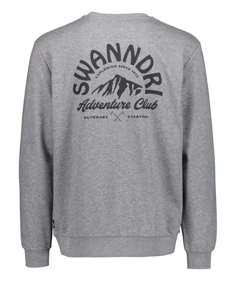 Swanndri Mens Summit Crew Sweater - Grey Marle-1
