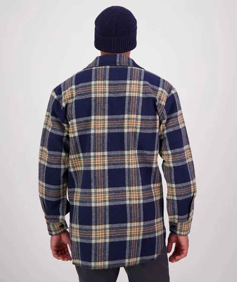 Swanndri Ranger1/4 Zip Bush Shirt - Atlantic Check-3