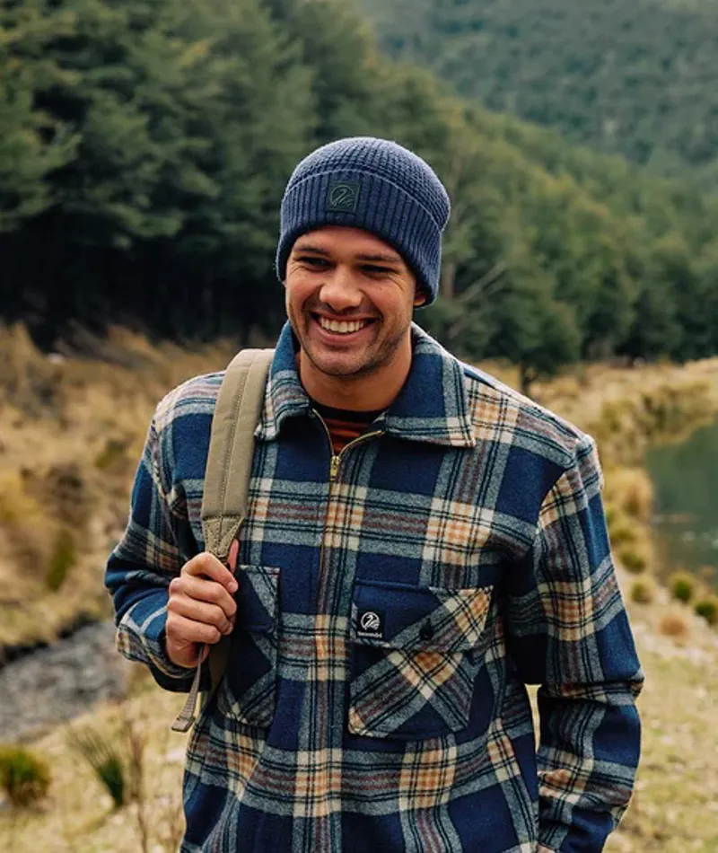 Swanndri Ranger1/4 Zip Bush Shirt - Atlantic Check-9