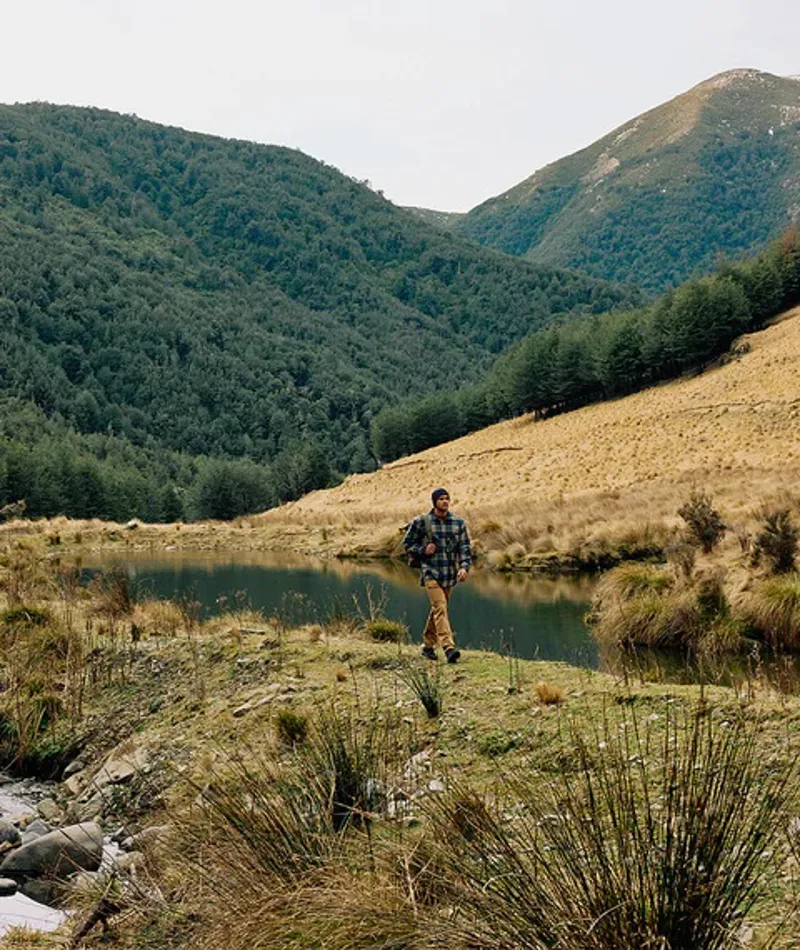 Swanndri Ranger1/4 Zip Bush Shirt - Atlantic Check-10