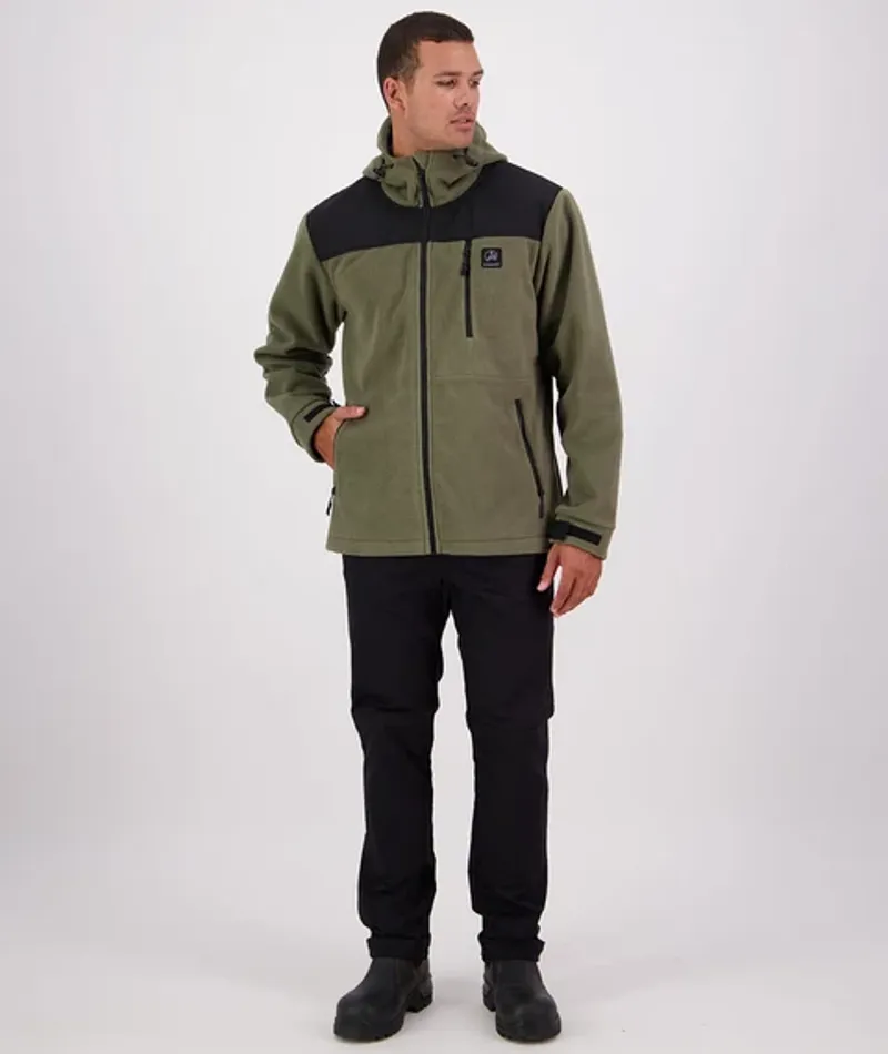 Swanndri High Rock Stormshield Fleece Jacket - Olive-4