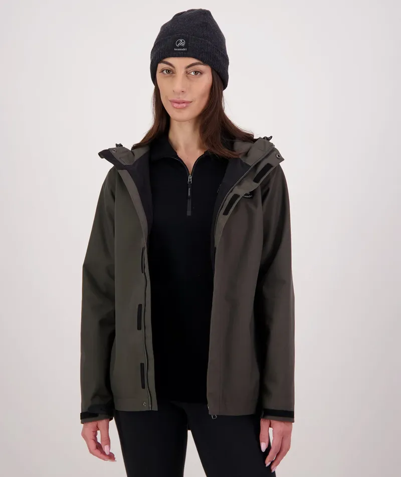 Swanndri Womens Shearwater15 Rain Jacket - Forest-3