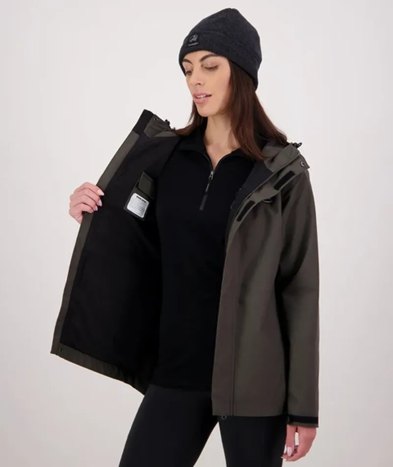 Swanndri Womens Shearwater15 Rain Jacket - Forest-4
