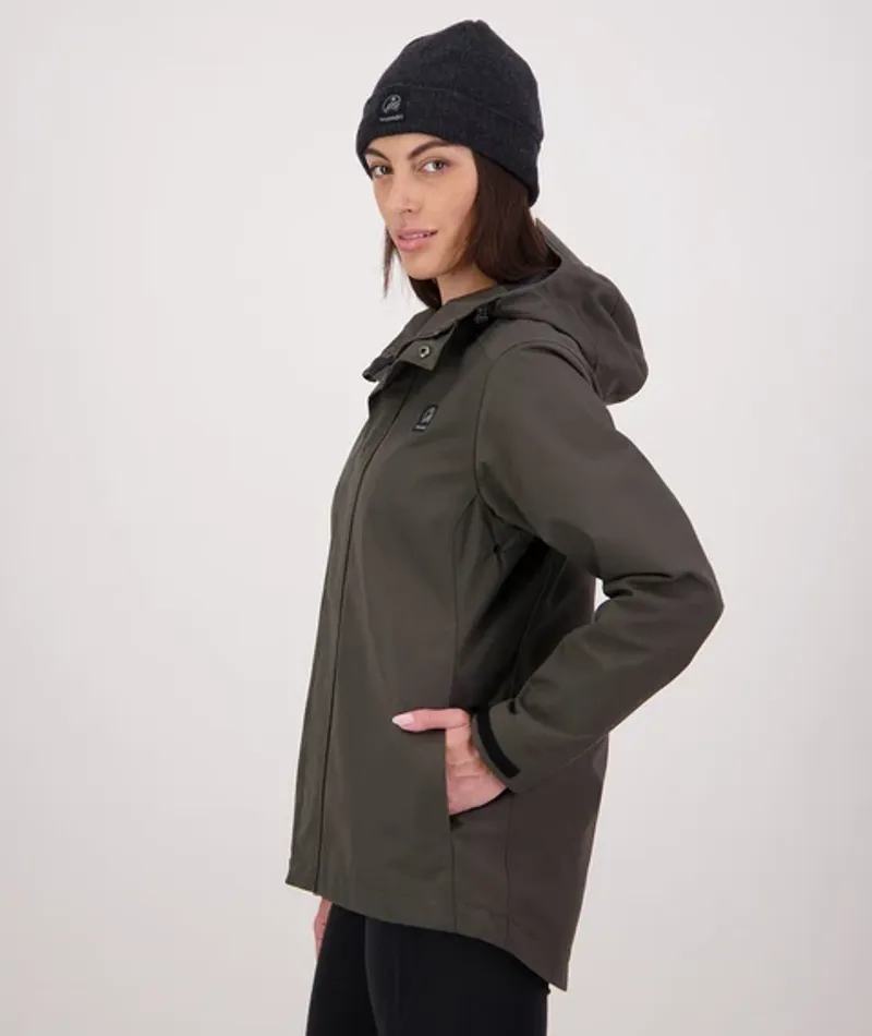 Swanndri Womens Shearwater15 Rain Jacket - Forest-1