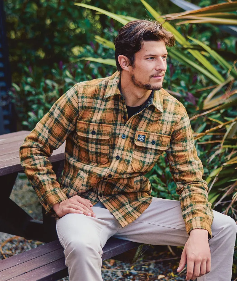 Swanndri Kiaraki V4 Wool Shacket - Arizona Check-6