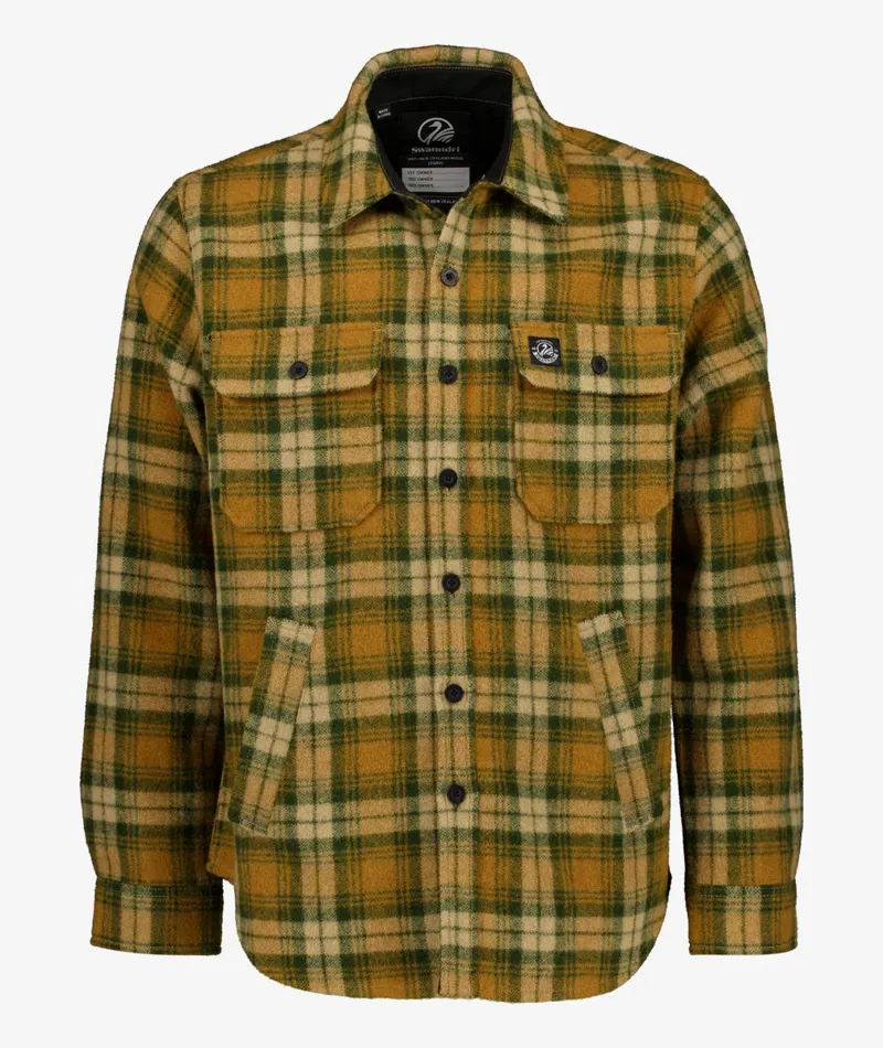 Swanndri Kiaraki V4 Wool Shacket - Arizona Check