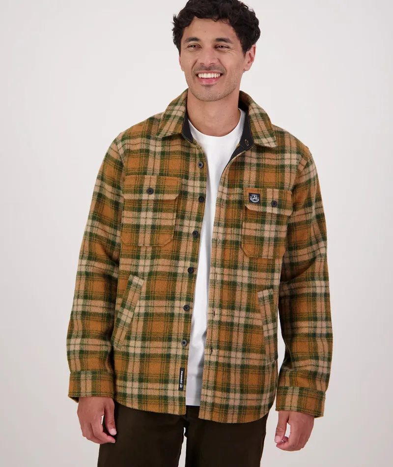 Swanndri Kiaraki V4 Wool Shacket - Arizona Check-1